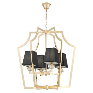 Подвесная люстра Lumina Deco LDP 1249-4 GD+BK