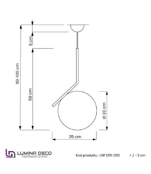 Светильник подвесной Sorento LDP 1215-200 WT+BK