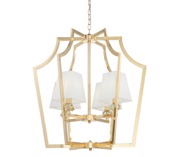 Подвесная люстра Lumina Deco LDP 1249-4 GD+WT