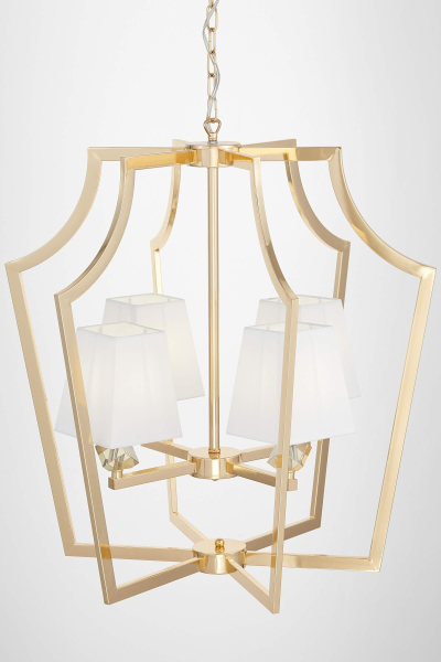 Подвесная люстра Lumina Deco LDP 1249-4 GD+WT