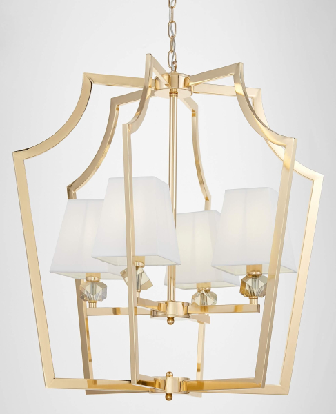 Подвесная люстра Lumina Deco LDP 1249-4 GD+WT