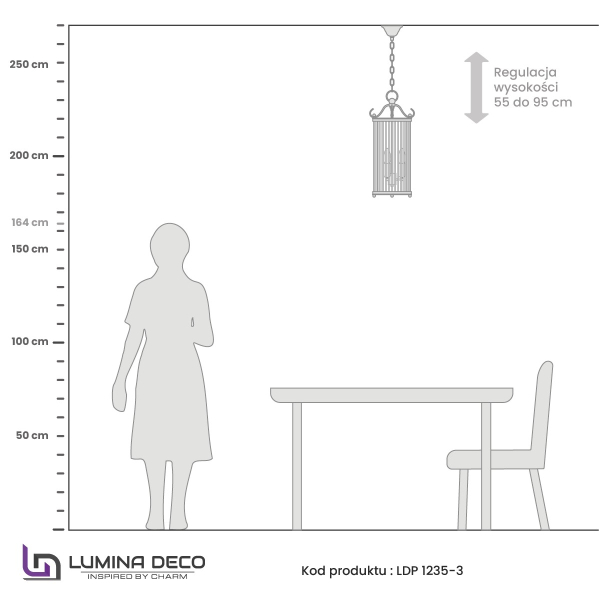 Светильник подвесной Boston LDP 1235-3 CHR