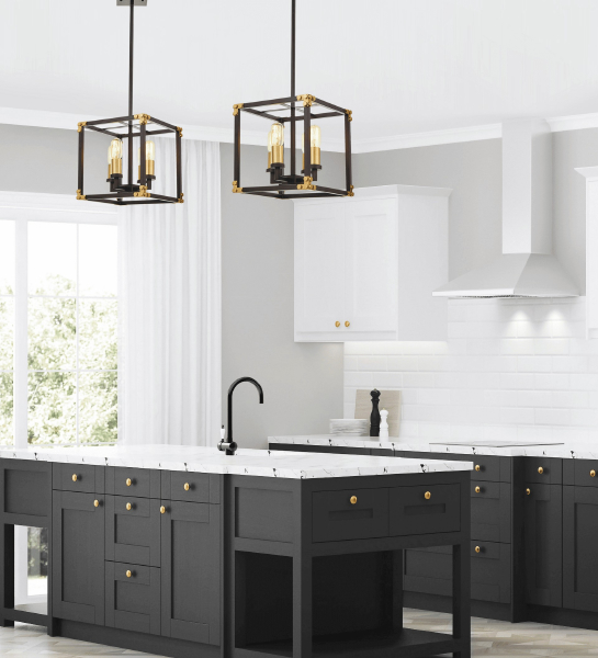 Люстра на штанге Waldorf LDP 1140-4 BK+MD