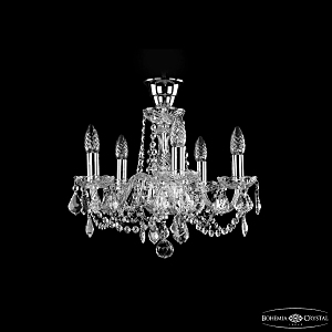 Потолочная люстра 1402 1402/5/141 Ni Leafs Tube