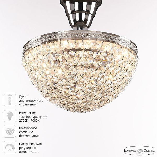 Светильник потолочный 1932 19321/25IV/LED-DIM Ni