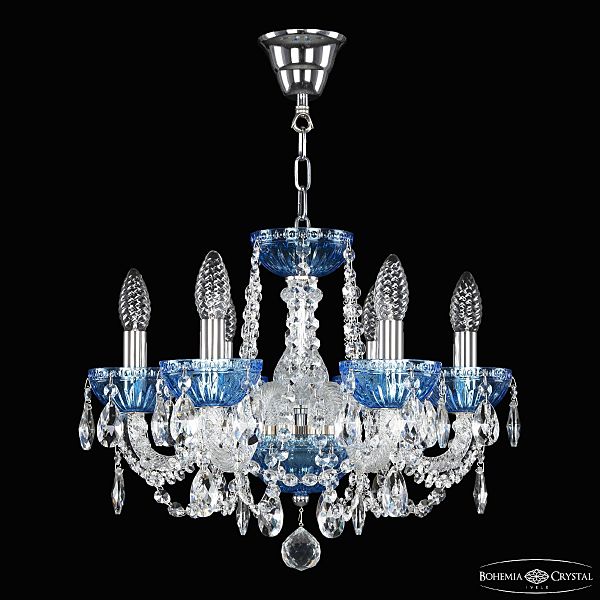 Подвесная люстра 5402 5402/6/141 Ni Aquamarine/M-1G