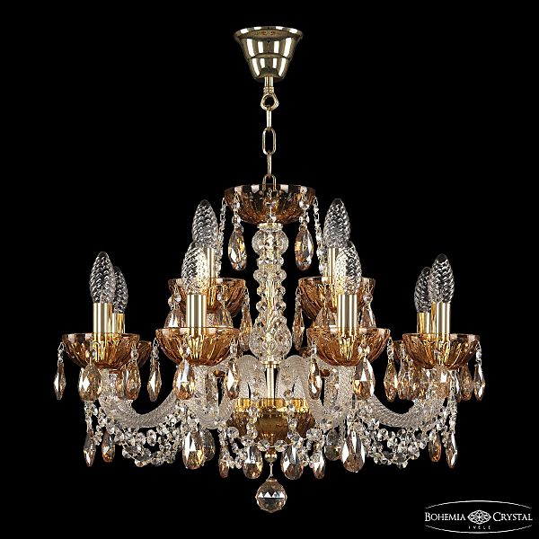 Подвесная люстра 5402 5402/8+4/195 G Amber/M-1H K721