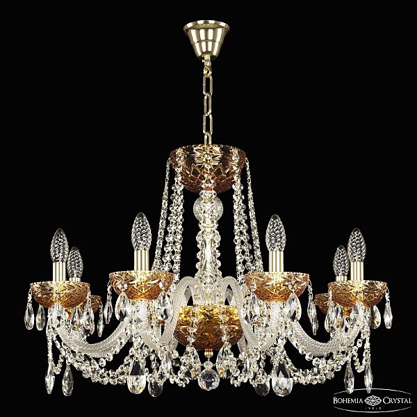 Подвесная люстра 5402 5402/8/240 G Amber/M-1F