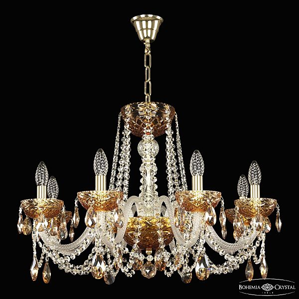 Подвесная люстра 5402 5402/8/240 G Amber/M-1F K721