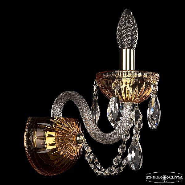 Настенное бра 5402 5402B/1/141 G Amber/M-1G