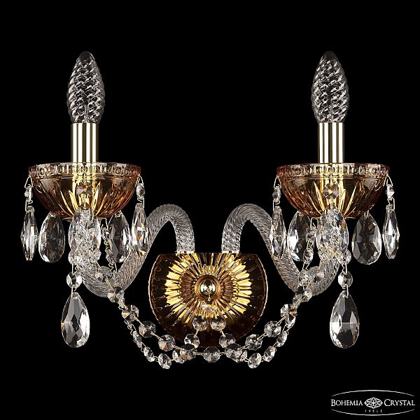 Настенное бра 5402 5402B/2/165 G Amber/M-1G