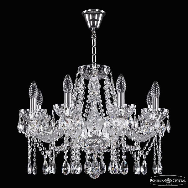 Подвесная люстра 5413 5413/8/200 Ni Clear/M-1H