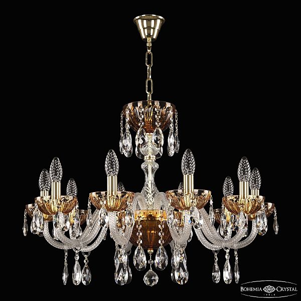 Подвесная люстра 5417 5417/10/240 G Amber/M-1H