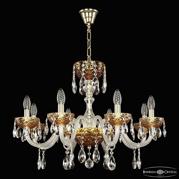 Подвесная люстра 5417 5417/8/240 G Amber/M-1F