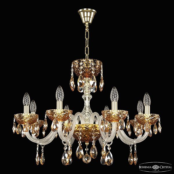 Подвесная люстра 5417 5417/8/240 G Amber/M-1F K721