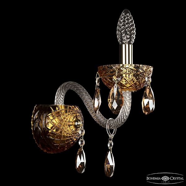 Настенное бра 5417 5417B/1/165 G Amber/M-1F K721