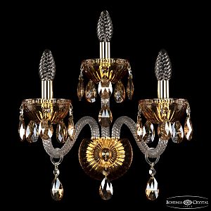 Настенное бра 5417 5417B/2+1/165 G Amber/M-1G K721