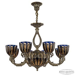 Подвесная люстра Florence 71309P/8/210 GB P1 U Amber-Blue/H-1H