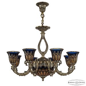 Подвесная люстра Florence 71309P/8/210 GB P2 U Amber-Blue/H-1I