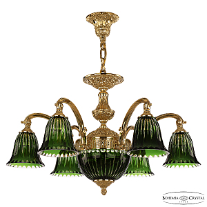 Подвесная люстра Verona 72209P/6/175 G P2 D Clear-Green/H-1K