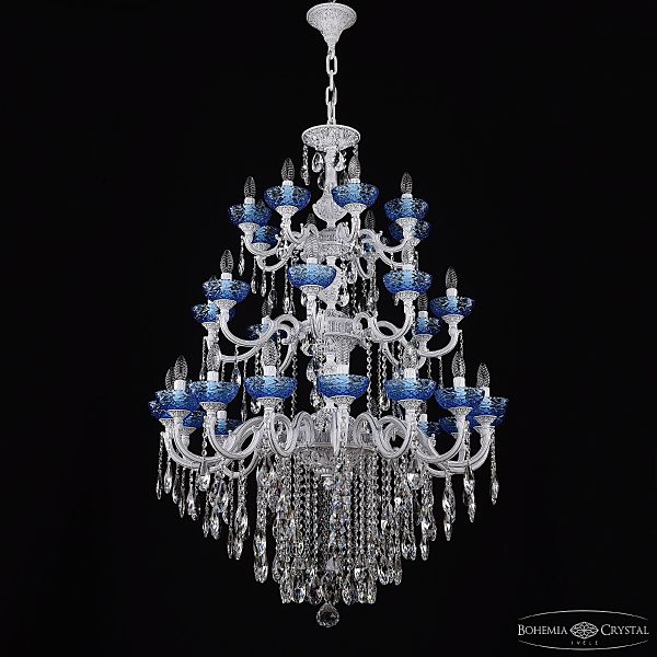 Подвесная люстра AL7801 AL78101/16+8+8/300/3d B WMN P Aquamarine/M-1F
