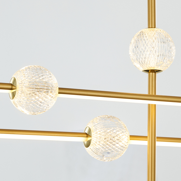 Подвесная люстра MD21001050 MD21001050-3B gold