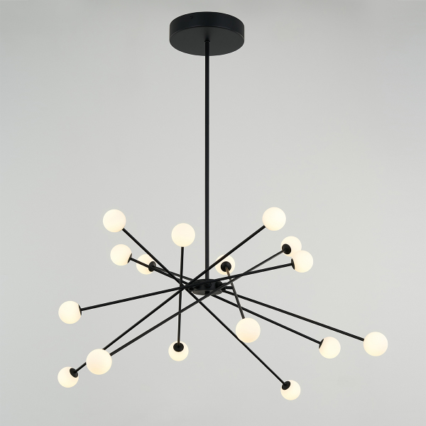 Люстра на штанге MD19001025 MD19001025-16A black