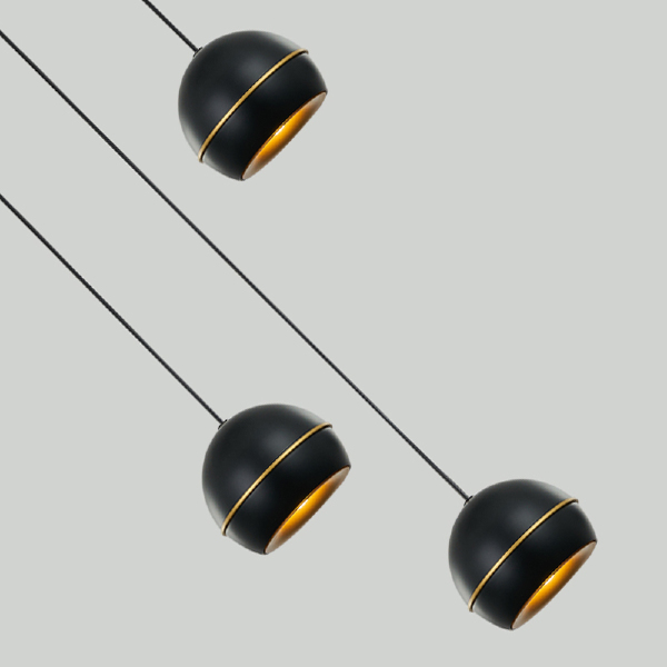 Светильник подвесной MD21001034 MD21001034-3A black/gold