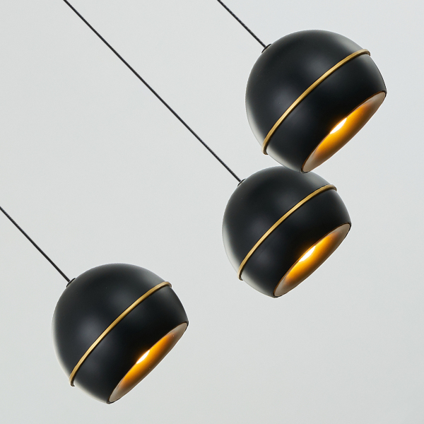 Светильник подвесной MD21001034 MD21001034-5B black/gold