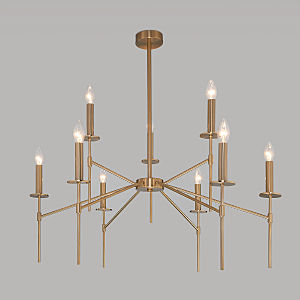 Люстра на штанге Anders 60142/9 латунь Smart