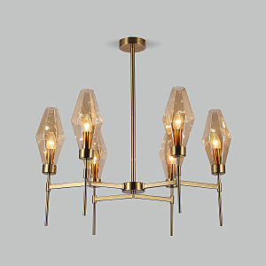 Люстра на штанге Prism 60143/6 латунь