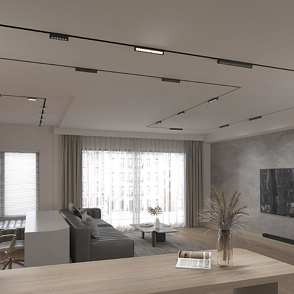 Трековый светильник Slim Magnetic Slim Magnetic Трековый светильник 12W 4200K Alter (чёрный) 85049/01