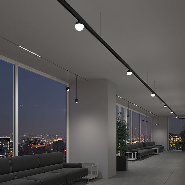 Трековый светильник Slim Magnetic Slim Magnetic Трековый светильник 12W 4200K Lars (черный) 85033/01