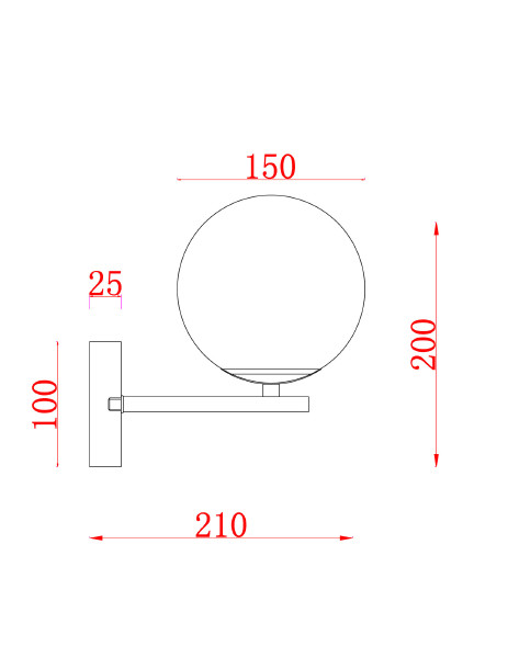 Настенное бра Marble FR5230WL-01BS
