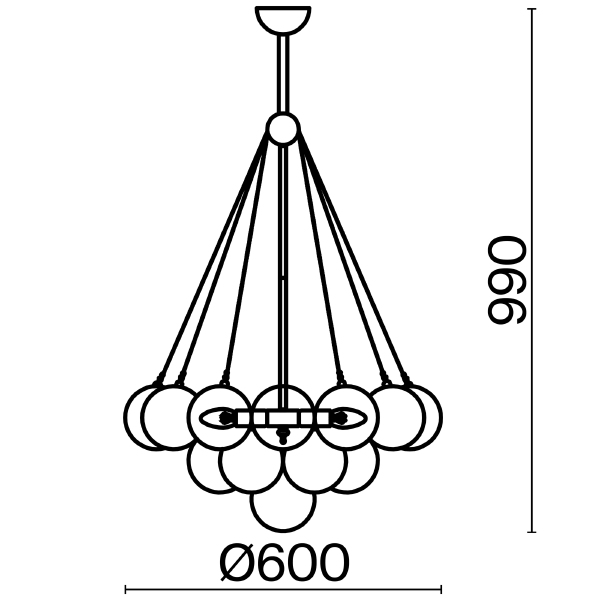 Подвесная люстра Fiesta FR5231PL-06BS
