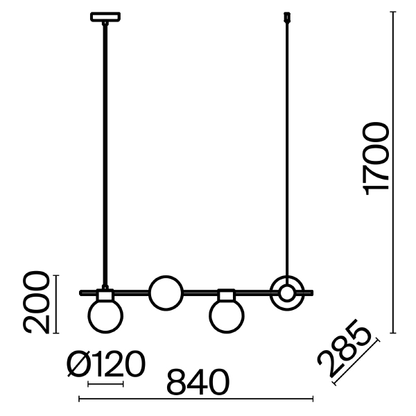 Светильник подвесной Gatsby FR5232PL-04B