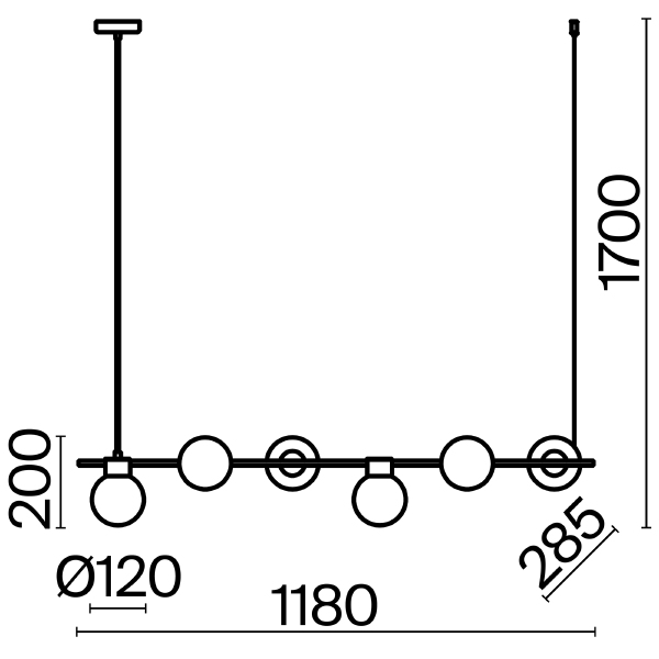 Светильник подвесной Gatsby FR5232PL-06B