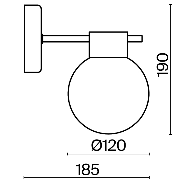 Настенное бра Gatsby FR5233WL-01BS