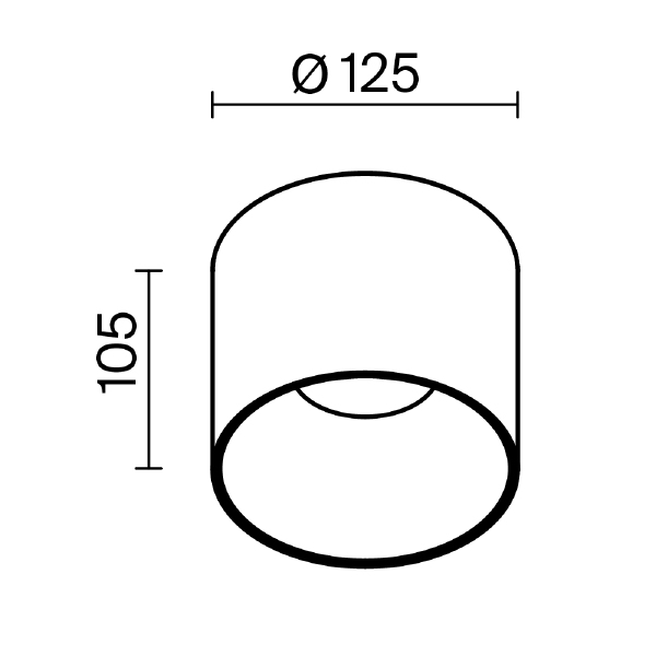 Накладной светильник Alfa LED C064CL-01-25W4K-D-RD-WB