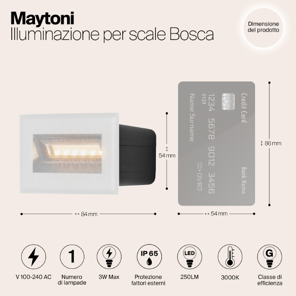 Подсветка для ступеней Bosca O045SL-L3W3K