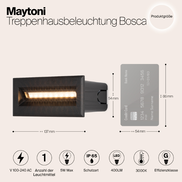 Подсветка для ступеней Bosca O045SL-L5B3K
