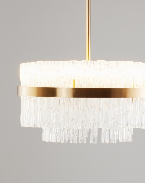 Люстра на штанге Crumbly V10260-PL