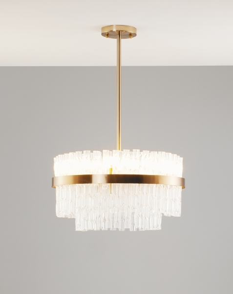 Люстра на штанге Crumbly V10260-PL