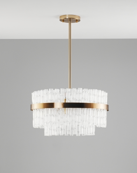 Люстра на штанге Crumbly V10260-PL