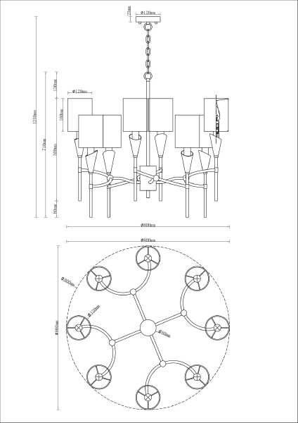 Подвесная люстра Moderli V10030-8P