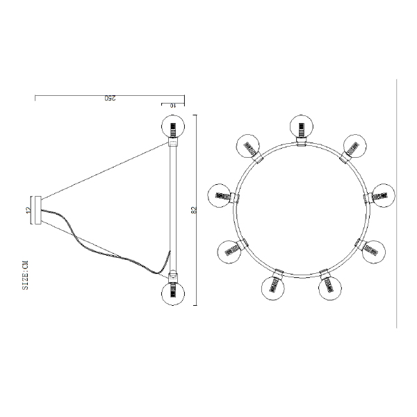 Подвесная люстра Flamb01 140690-26