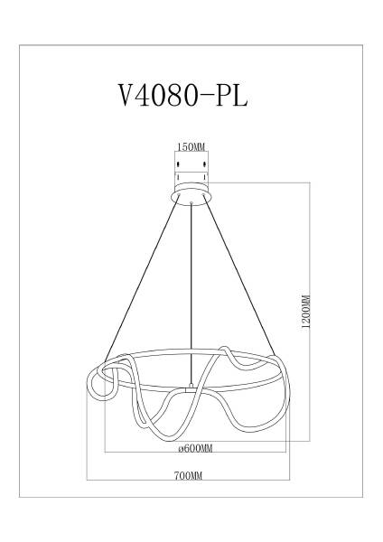 Подвесная люстра True V4080-PL