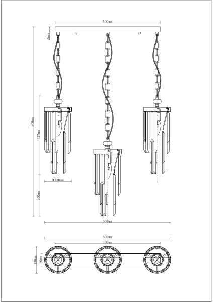 Светильник подвесной Moderli V10040-3P