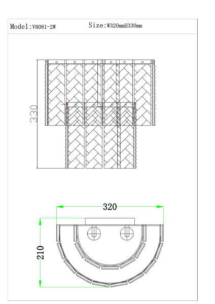 Настенное бра Moderli V8081-2W