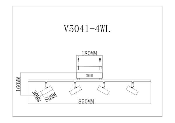 Светильник спот Right V5041-4WL